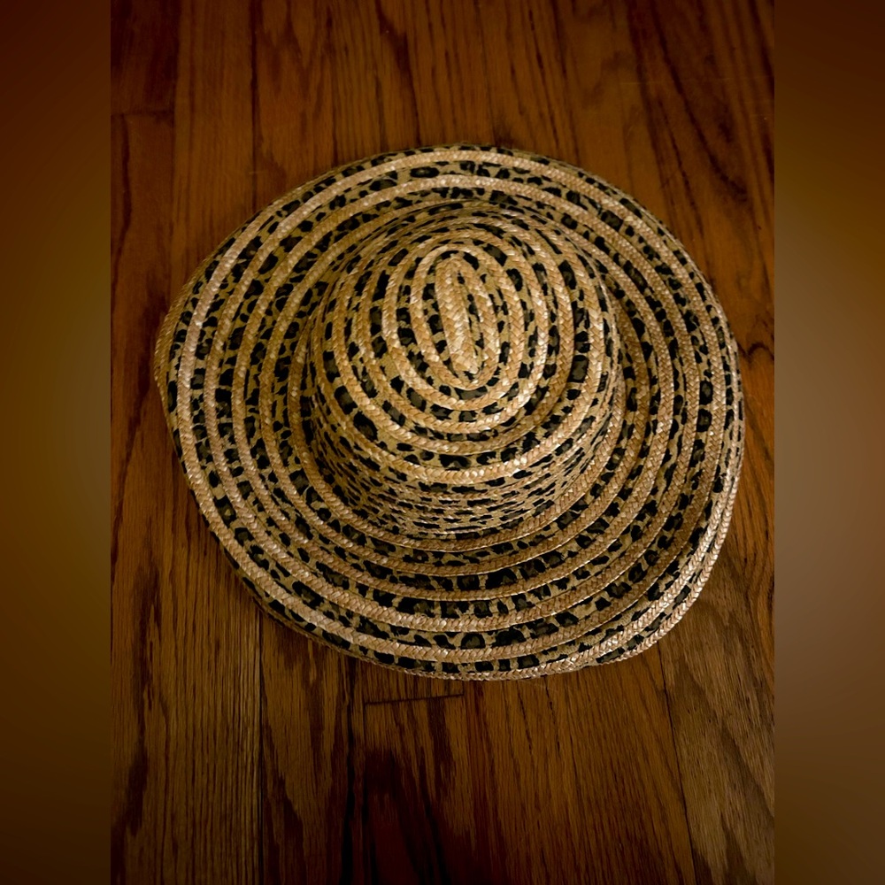 August Hat Company Women’s Cheetah/Leopard/Animal Print Straw Sun Hat